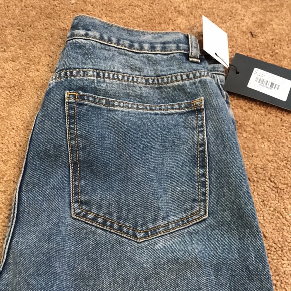 Prettylittlething long straight leg denim size 12 - Picture 5 of 6